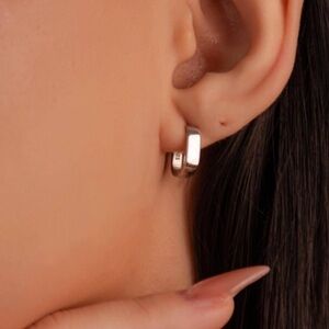 925 Sterling Silver  Square Earrings